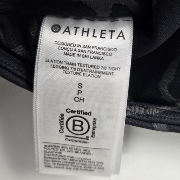 NEW Athleta Small Elation Train Textured 7/8 Tight Legging - Picture 11 of 13